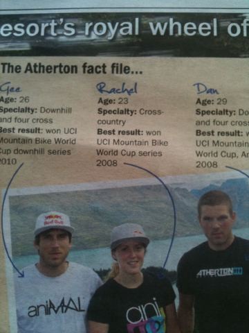 Rachel Atherton's new specialty is XC racing (Whoops!)